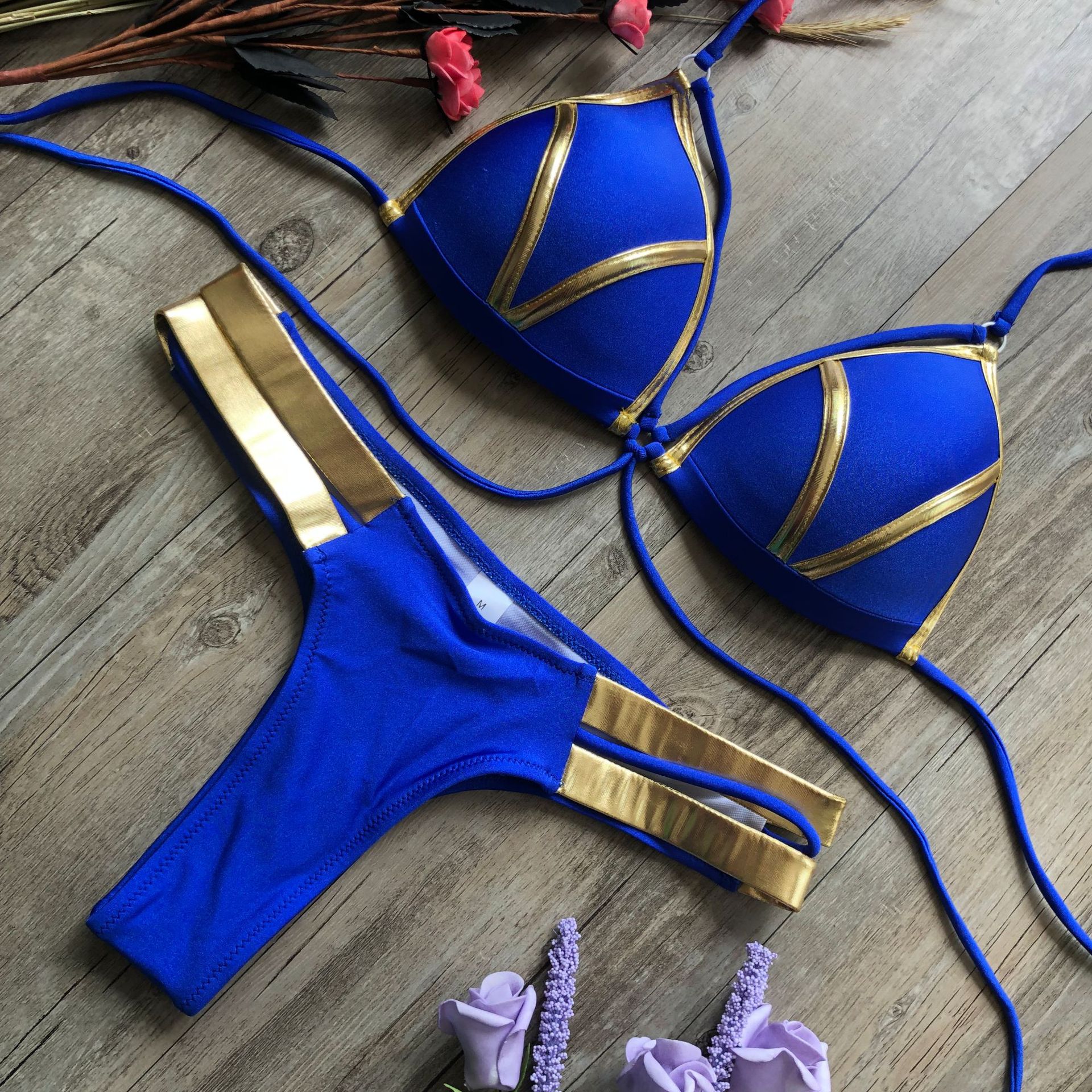 AfterSun Bronzing Bikini – Luxury Gold Glow Swimwear
