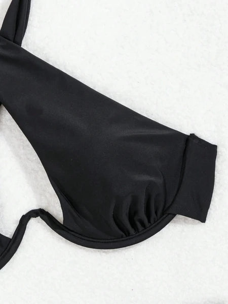 AfterSun Noir Bikini – Luxury Black Two Piece Swimwear